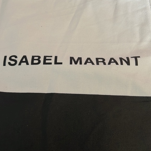 Isabel Marant large bag! White canvas! W designer name and pattern! - Picture 4 of 6